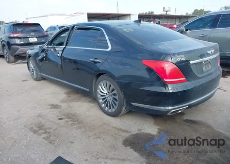 2017 Genesis G90 3.3T Premium z USA, uszkodzony, nr VIN KMHG34JA9HU030568